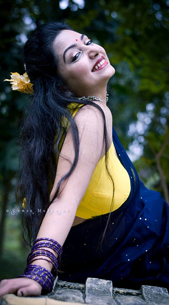 Rupsa Saha Choudhry, eye, head HD phone wallpaper