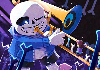 Song That Might Play When You Fight Sans, Sans (Undertale), Frisk (Undertale), video game, Undertale HD wallpaper
