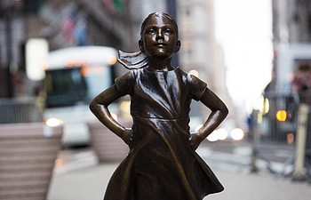 Miscellanea, Miscellaneous, Sculpture, New York, Bronze, Fearless Girl HD wallpaper