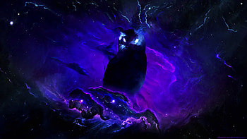 Stars, Night, Owl, Dark, Silhouette, Galaxy HD wallpaper