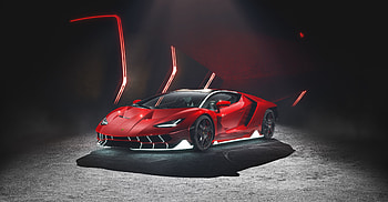 Car, Red Lamborghini Centenario HD wallpaper