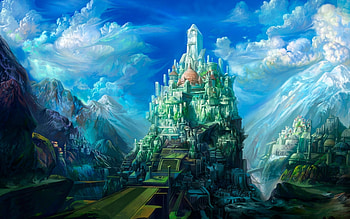 Cities, Fantasy, Castles HD wallpaper