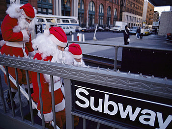 Subway, subway, santa HD wallpaper