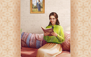 Reading about Jesus, book, Jesus, , girl, Bible, Shepherd HD wallpaper