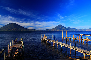 Nature, Mountains, Shore, Bank, Island, Guatemala HD wallpaper