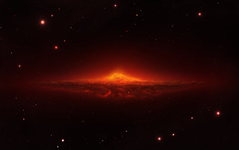 Burning Galaxy , galaxy, artist, artwork, digital-art, deviantart HD wallpaper