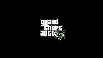 Grand Theft Auto V LOGO, logo, video game, Grand Theft Auto V HD wallpaper