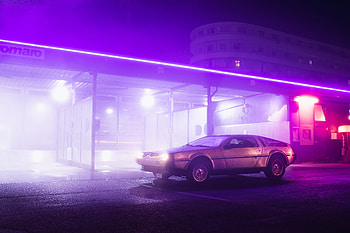 DMC DeLorean, car HD wallpaper