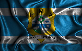 Ananindeua flag, , silk wavy flags, brazilian cities, Day of Ananindeua, Flag of Ananindeua, fabric flags, 3D art, Ananindeua, cities of Brazil, Ananindeua 3D flag HD wallpaper
