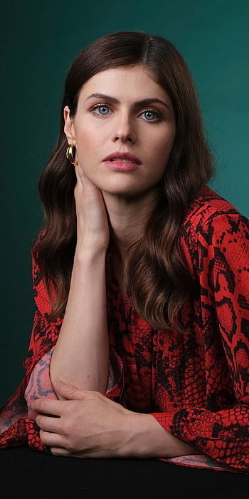Alexandra Daddario "Can You Keep a Secret?" Portrait Session, blue eyes, lipstick, brunette, actress, American, Celebrity, Alexandra Daddario HD phone wallpaper
