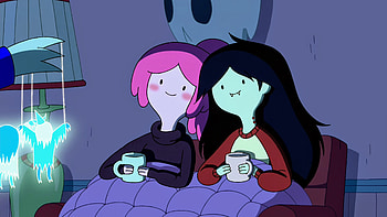 Adventure Time, Distant Lands, Bubblegum and Marceline, Animated series HD wallpaper