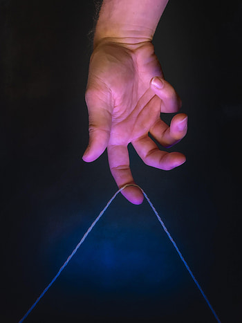 Dark, Hand, Miscellanea, Miscellaneous, Palm, Thread HD phone wallpaper