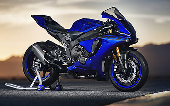 Yamaha YZF-R1, 2022, side view, exterior, sportbike, new blue YZF-R1, japanese sport bikes, Yamaha HD wallpaper
