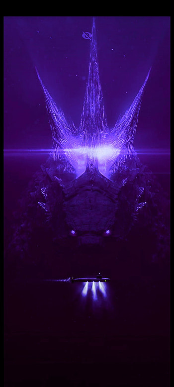 Godzilla, electric blue, art HD phone wallpaper
