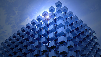Digital art, cubes HD wallpaper