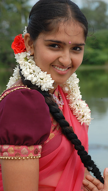 Sanusha, mallu actress, cute HD phone wallpaper