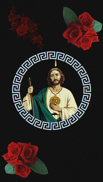 San judas, red, petal HD phone wallpaper