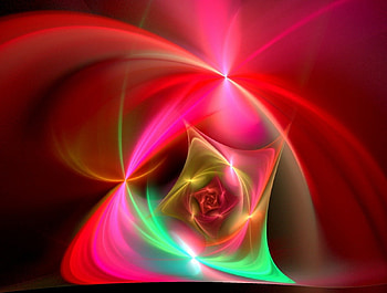 Crystal rose, fractal, roses HD wallpaper