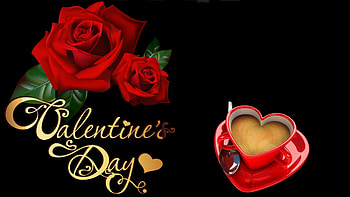 Valentines Day, inscription, heart, roses HD wallpaper