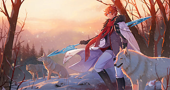 Tartaglia (Childe) — Winter Hunt | Genshin Impact, Tartaglia Childe (Genshin Impact), video game, Genshin Impact HD wallpaper
