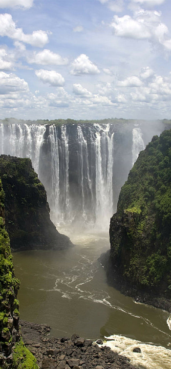 Victoria Falls, Mobile , cat, Ethiopian landscapes HD phone wallpaper