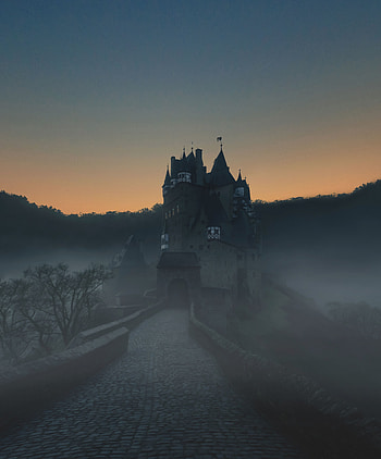 Cities, Mountains, Lock, Fog, Germany, Wirsham HD phone wallpaper