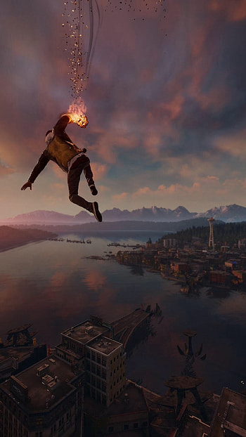 inFAMOUS: Second Son, , Stylish backgrounds, Gaming aesthetics HD phone wallpaper