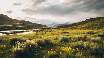 Breathtaking Wilderness Landscape, wilderness, AI Art, nature, landscape HD wallpaper