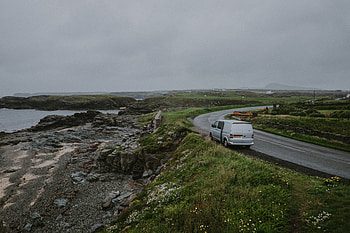 Cars, Shore, Bank, Road, Turn, Car HD wallpaper