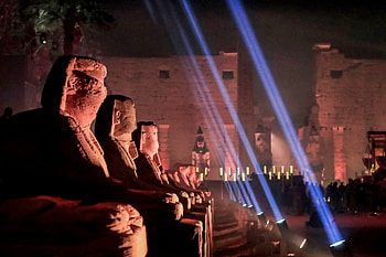 Egypt reopens, Ancient avenue of sphinxes, Luxor parade, Cultural celebration HD wallpaper