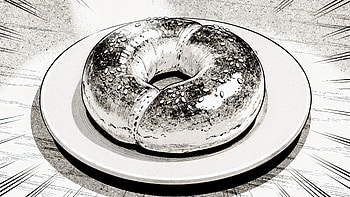 Crisp Sketch Bagel — HD wallpaper