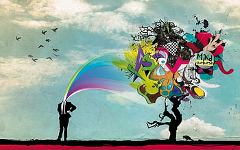 Vector, Human, Person, Explosion, Brain, Madness, Surrealism HD wallpaper