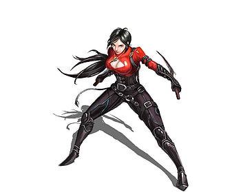 Assassin, woman warrior, minimal HD wallpaper
