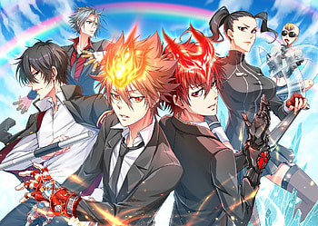 Katekyo Hitman Reborn!, Sicario renacido, Anime characters, Action-packed HD wallpaper