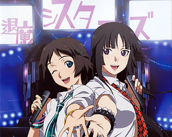 ga rei zero, yomi, black, isayama, pretty, kagura, cute, tsuchimiya, friends HD wallpaper