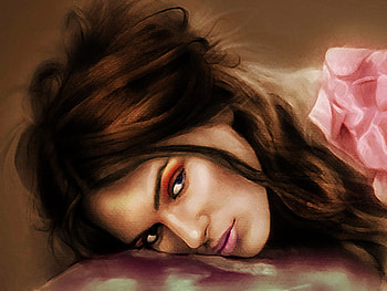 Girl Thinking, thinking, face, girl, lady HD wallpaper