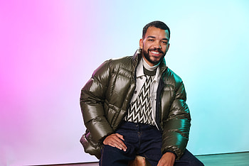 Stylish TV Show Inspired Featuring Actor in Colorful Backdrop, TV Show, The American Society of Magical Negroes, Justice Smith HD wallpaper