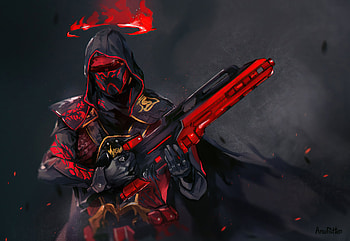 Cyber Gun Guy , cyberpunk, artist, artwork HD wallpaper