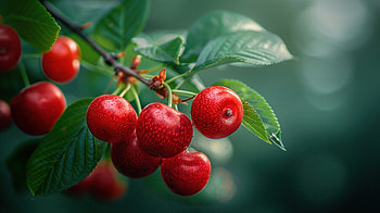 beautiful cherry, food, cherry, fruit, cuisine HD wallpaper