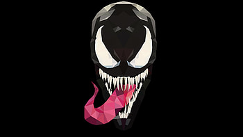 Venom Minimalism Artwork, venom, superheroes, artwork, artist, minimalism, behance HD wallpaper