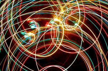 Abstract, Lights, Shine, Light, Multicolored, Motley, Long Exposure HD wallpaper