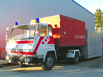 Austria Fire Truck, steyr, fire truck, steyr 790, austrian republic, ancient, austria HD wallpaper