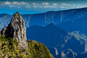 Plants, Nature, Sky, Mountains, Rock, Vertex, Top HD wallpaper