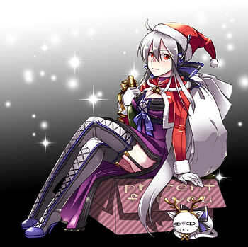 Marry Christmas from Haku, haku, vocaloid, christmas, santa HD wallpaper