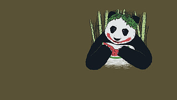 Preview panda, joker, disguise HD wallpaper