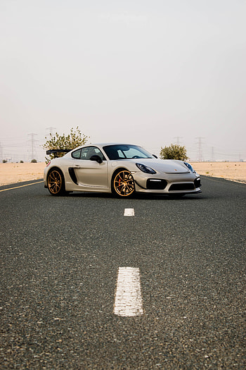 Porsche, Cars, Road, Car, Grey, Porsche Cayman HD phone wallpaper
