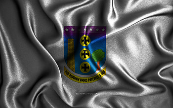 Contagem flag, , silk wavy flags, brazilian cities, Day of Contagem, Flag of Contagem, fabric flags, 3D art, Contagem, cities of Brazil, Contagem 3D flag HD wallpaper