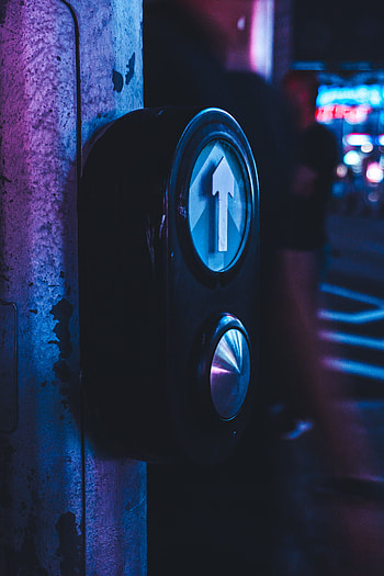 Arrow, Dark, Miscellanea, Miscellaneous, Button, Device HD phone wallpaper