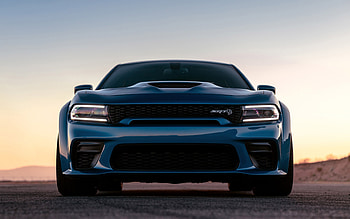 Dodge Challenger SRT Hellcat, front view, exterior, headlights, Challenger tuning, American cars, Dodge HD wallpaper