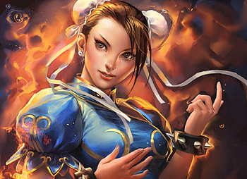 Chun Li, cute, oriental, long hair, beauty, 3d, cg, street fighter, warrior, female, brown eyes, sexy, gorgeous, hot, chinese, beautiful, anime girl, elegant, anime, brown hair, fighter, realistic HD wallpaper